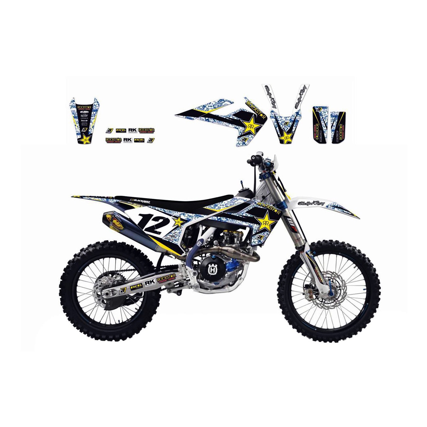 Kit déco Blackbird Rockstar Energy Husqvarna 450 FC 14-15