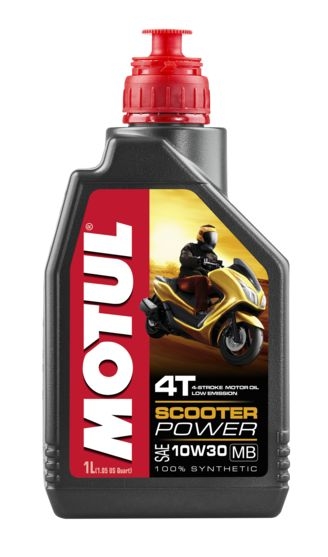 Huile moteur 4T Motul Scooter Power 4T 10W30 MB 1L