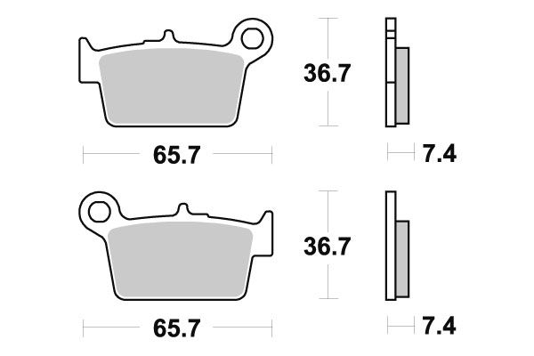 Plaquettes de frein SBS 199CT