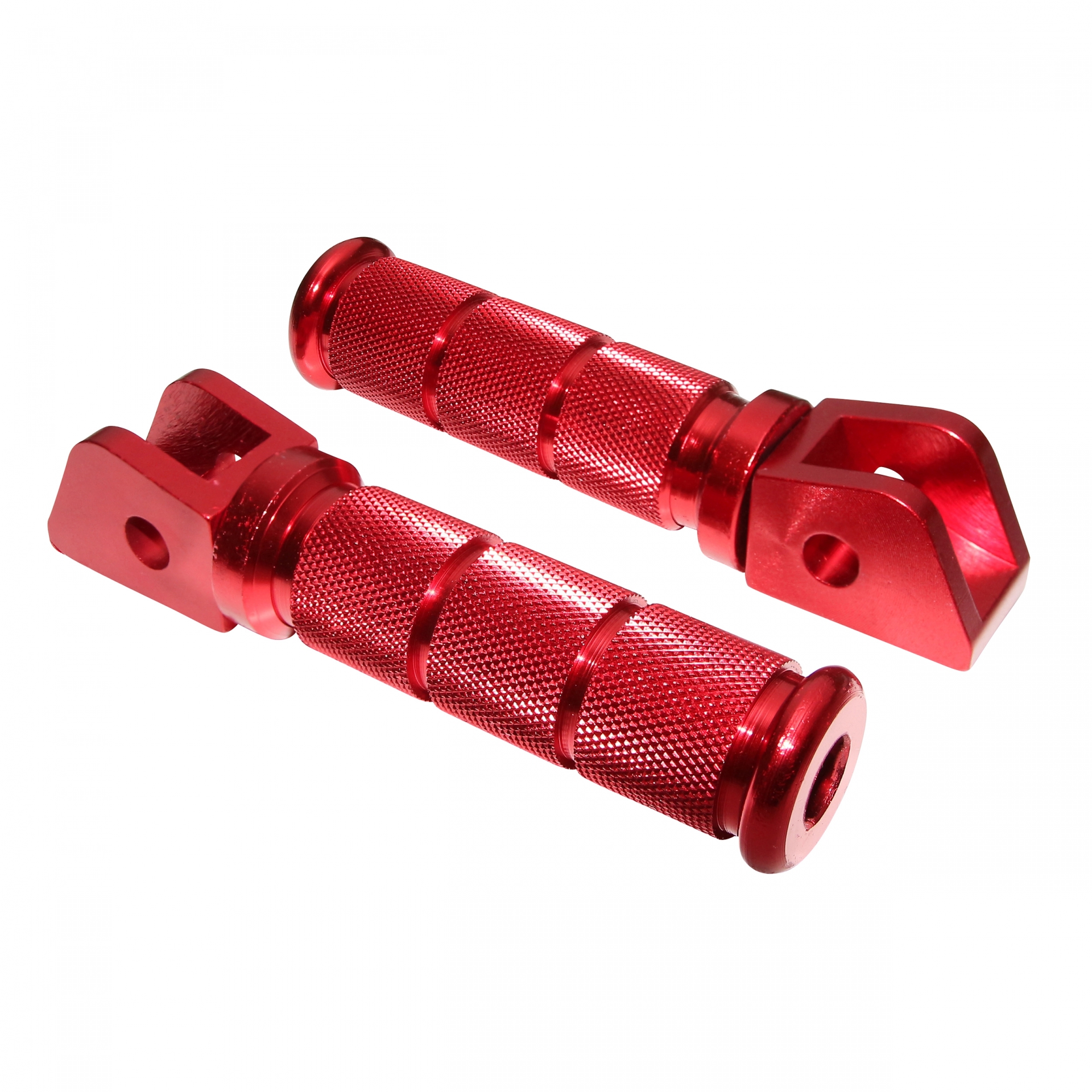 Repose pieds alu moleté Derbi 50 Senda rouge