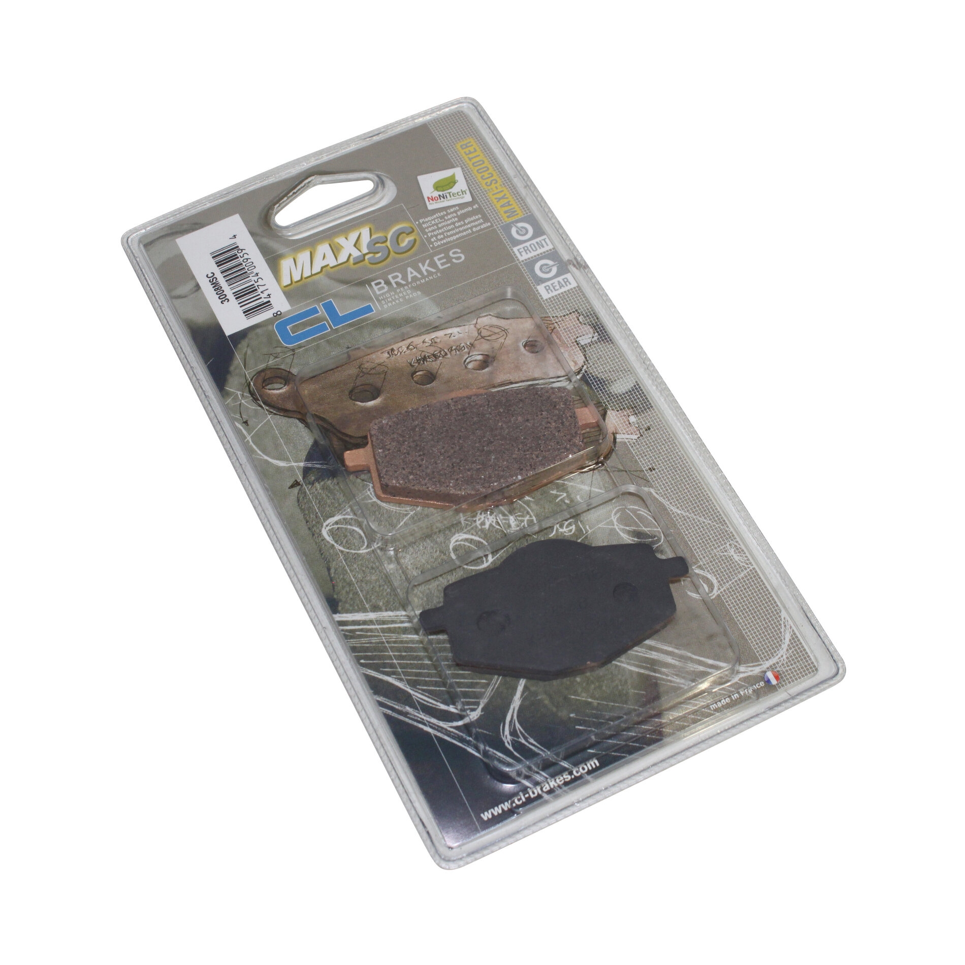 Plaquettes de frein Carbone Lorraine 3008MSC