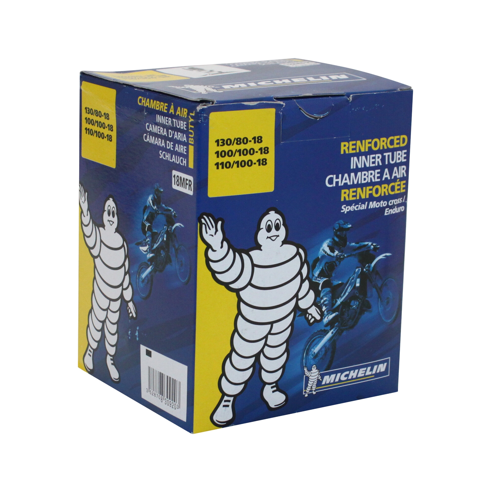 Chambre à air Michelin offroad 120/90-18 valve droite