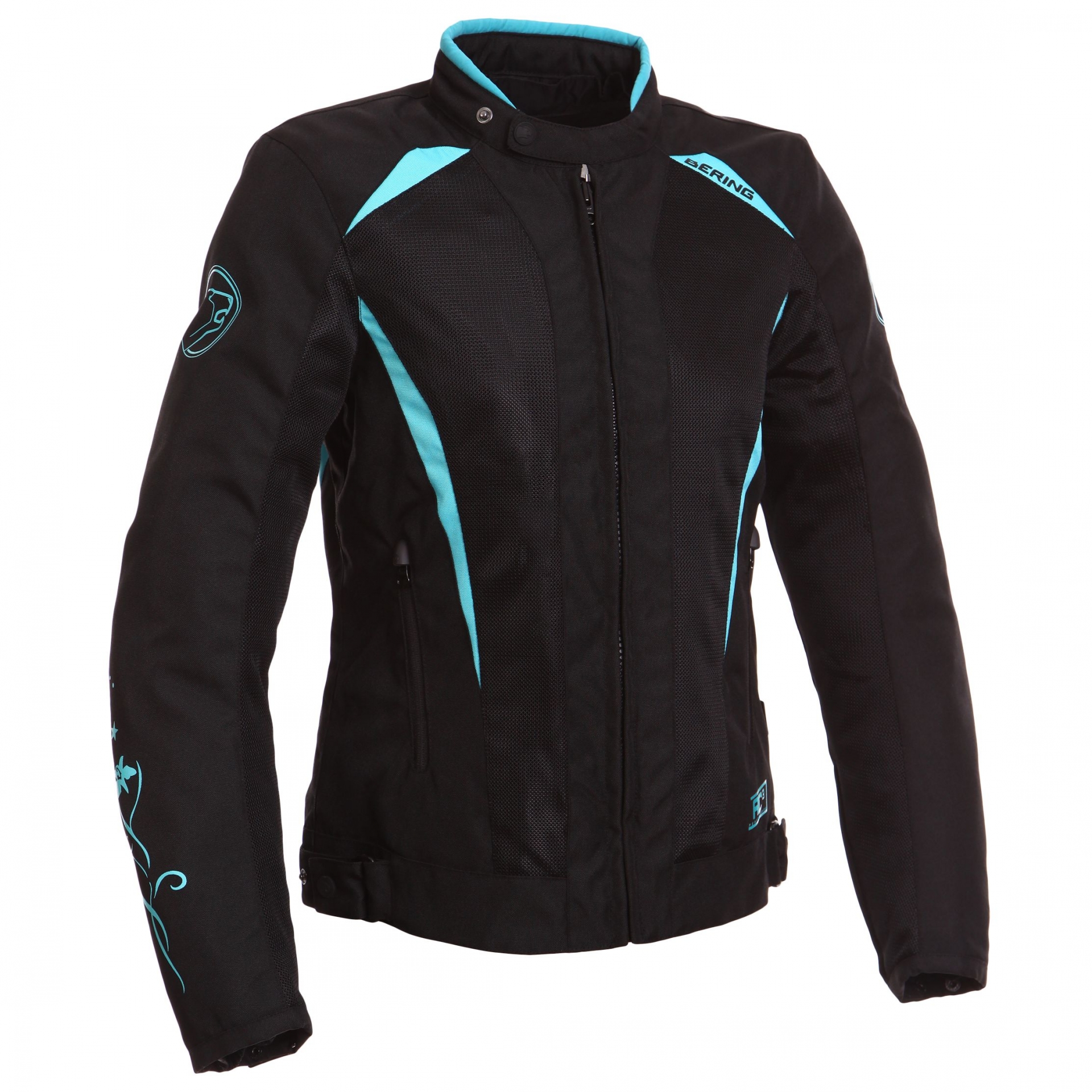 Blouson Bering LADY KEERS Noir/Turquoise - 4