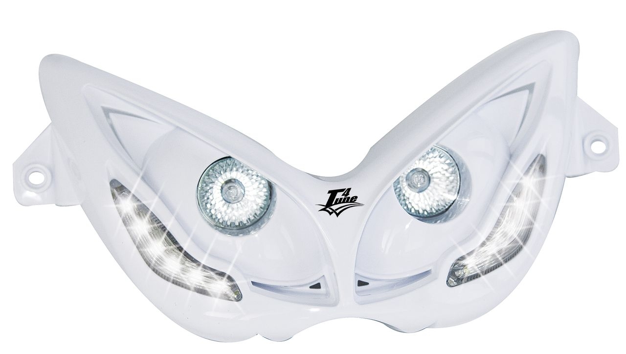 Double optique Nitro blanc avant LEDs Blanc
