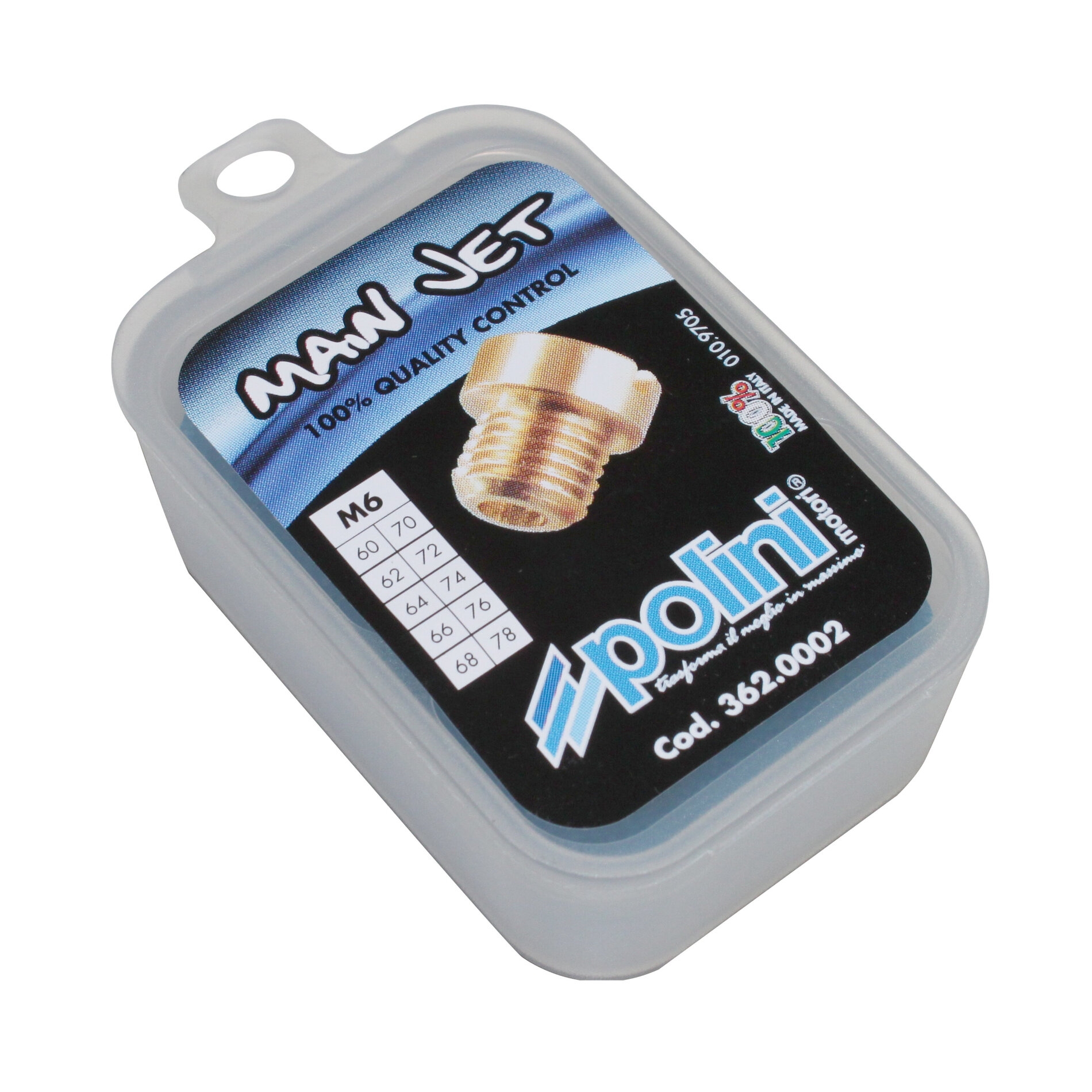 10 gicleurs PHBN/PHVA Dellorto 6 mm 60/78