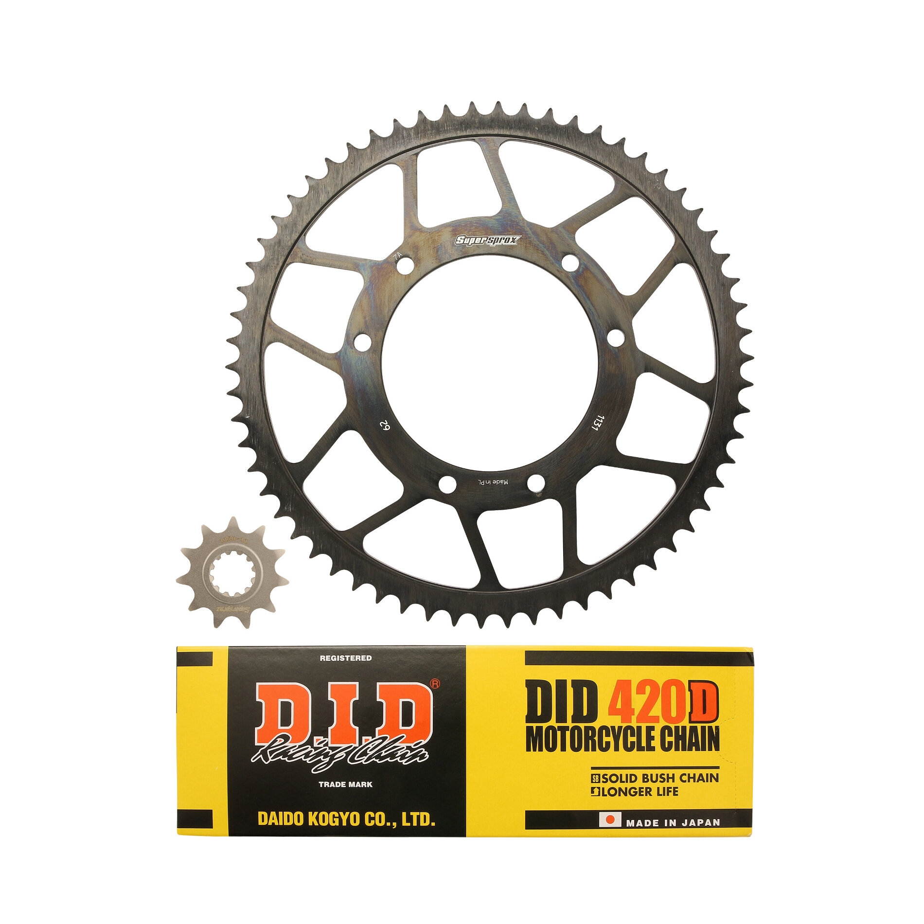 Kit chaîne DID acier Yamaha DTR 50 07-