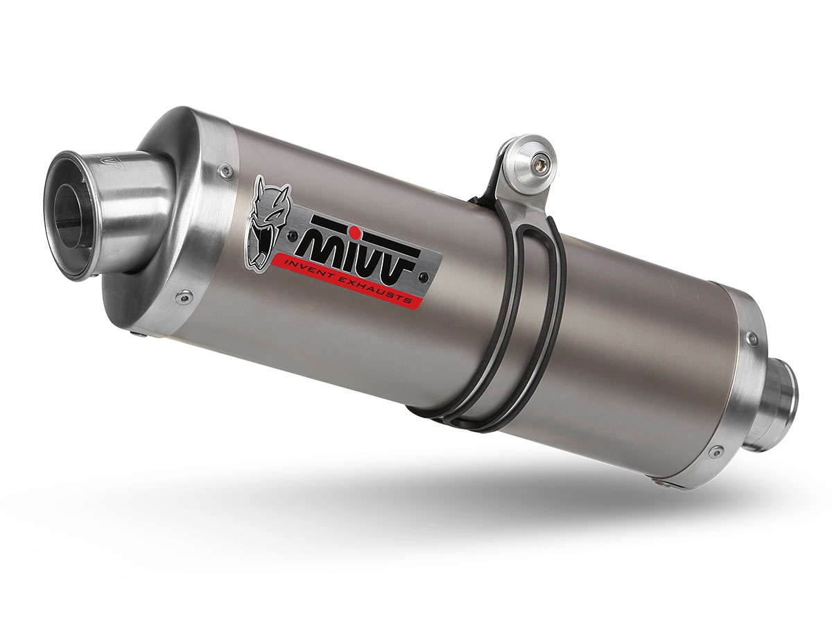 Silencieux double MIVV Oval finition titane pour Ducati Monster 600 99