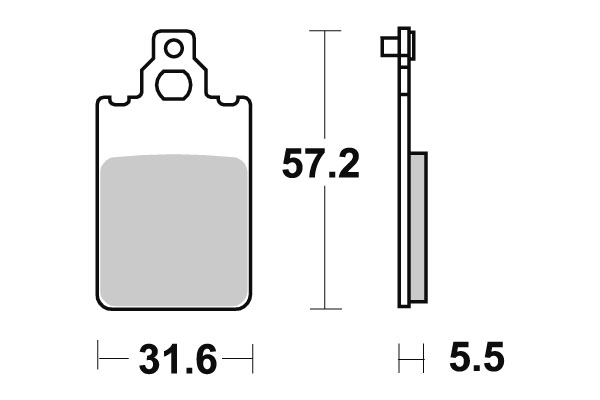 Plaquettes de frein SBS céramique 109HF