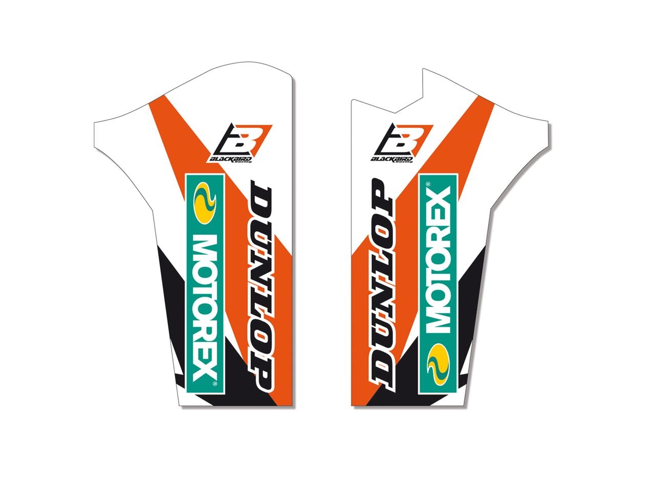 Kit déco protection de fourche Blackbird KTM SX 125/ SXF 250-350-450 1