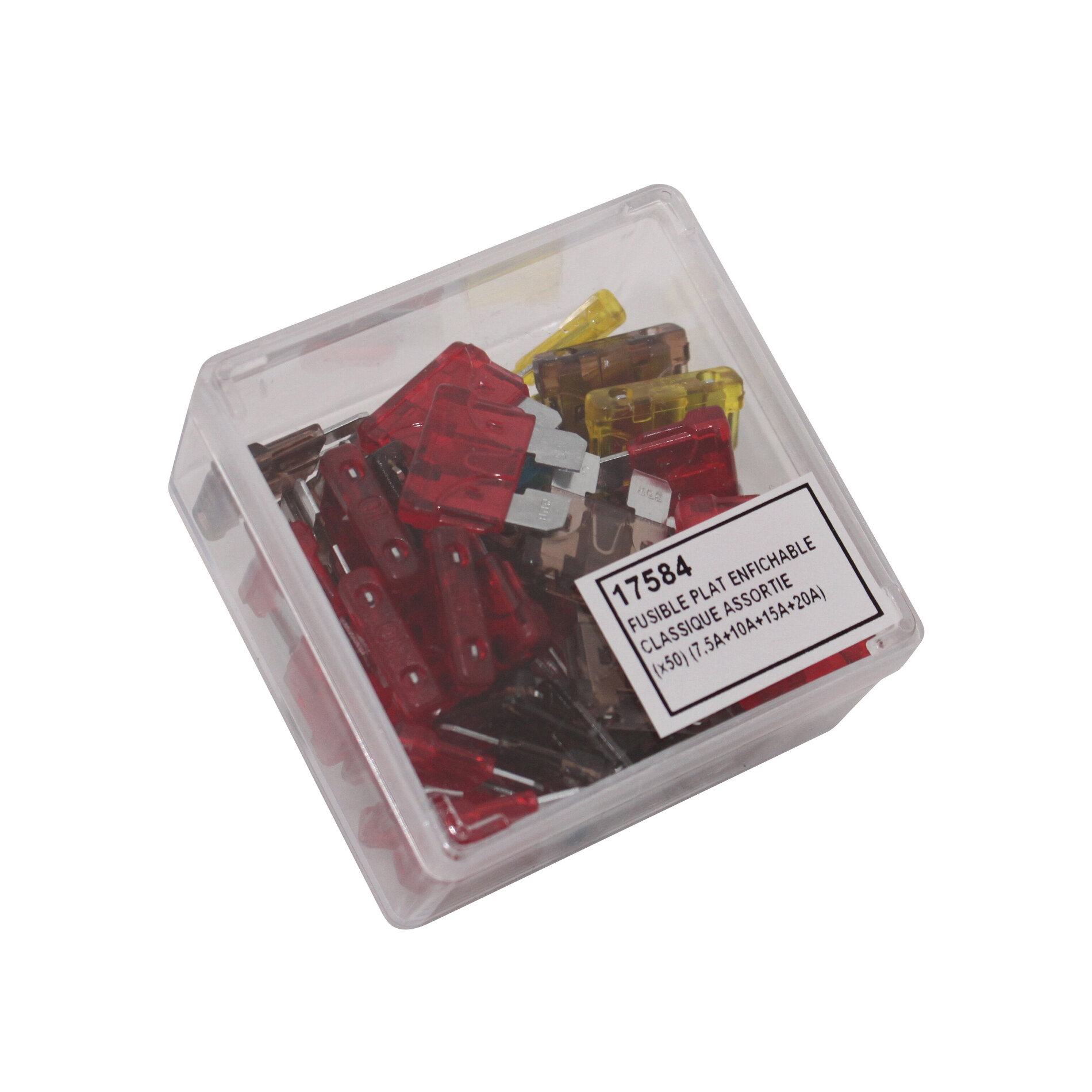 Assortiment de 50 Fusibles Plats Enfichables