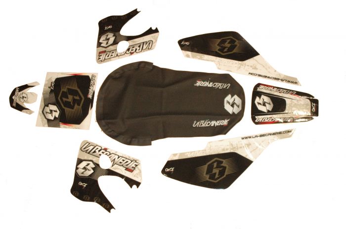 Kit déco La Bécanerie Derbi Senda avec housse de selle
