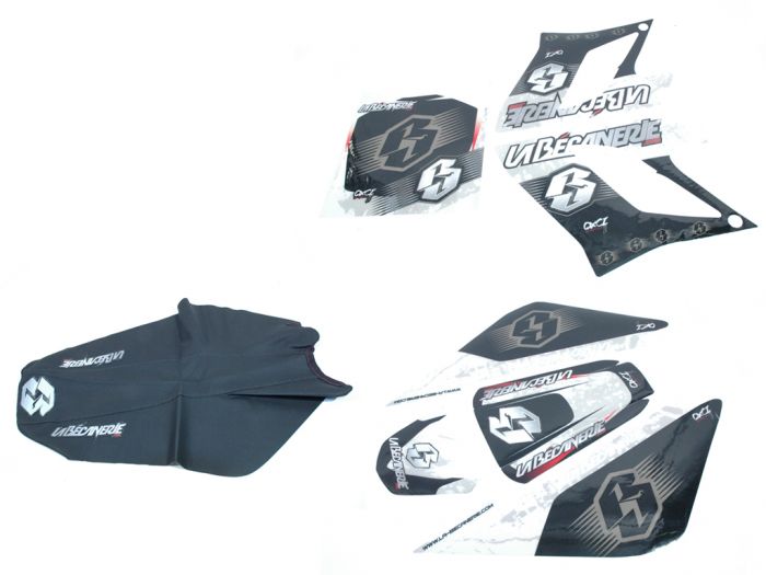 Kit déco La Bécanerie Derbi DRD avec housse de selle