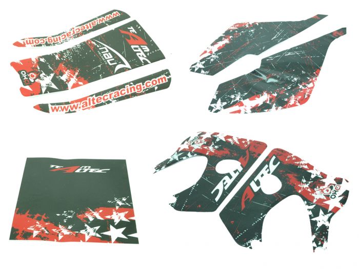 Kit déco Altec Racing Winner Derbi Senda - Rouge