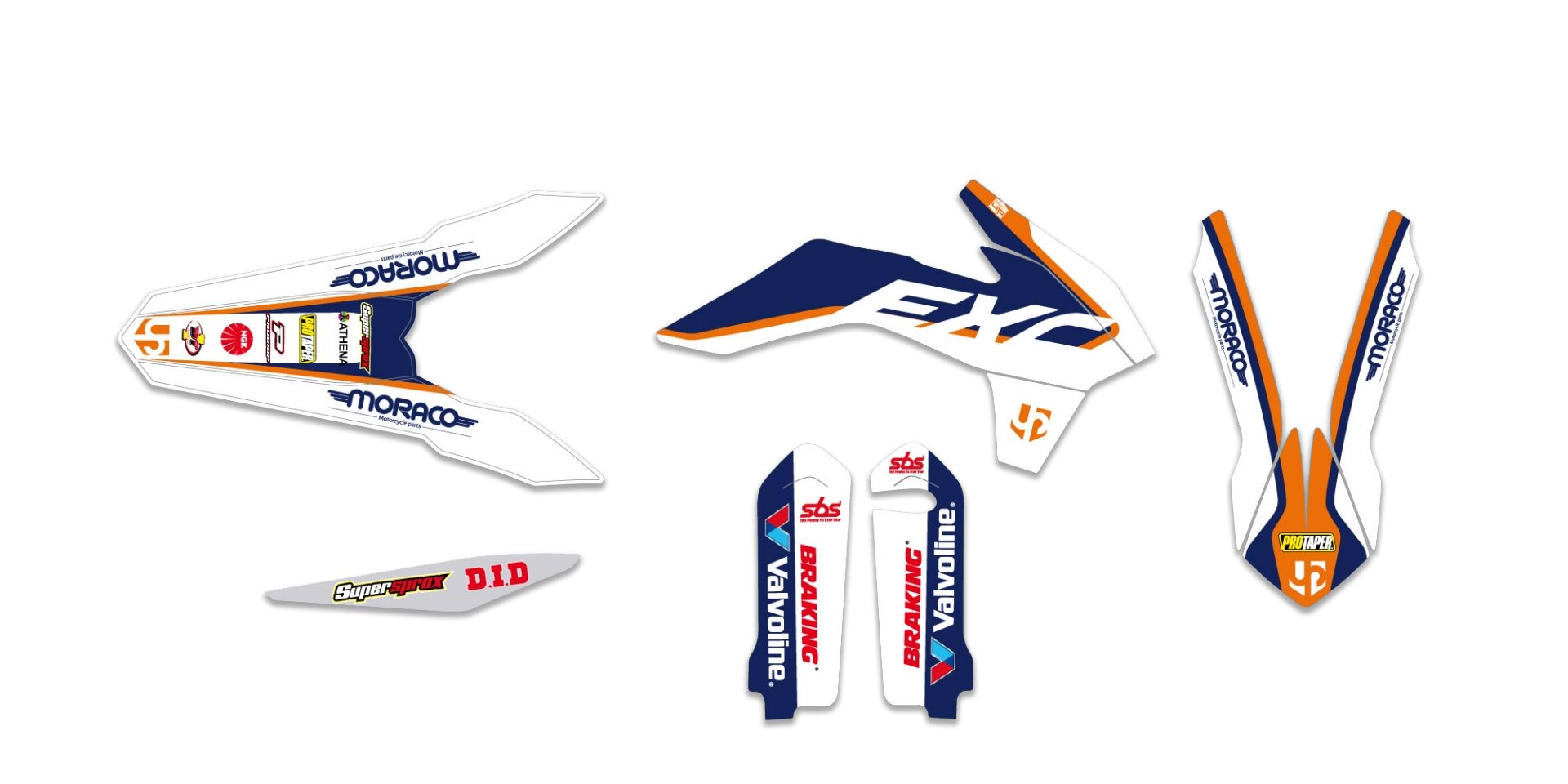 Kit déco Up Design pour Ktm EXC-EXCF 125-450 2015-2016