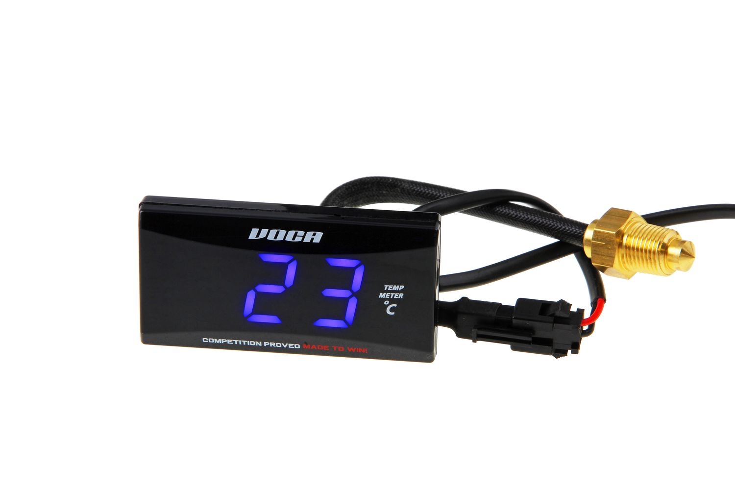 Thermomètre Voca Racing 0-120 C LED bleu