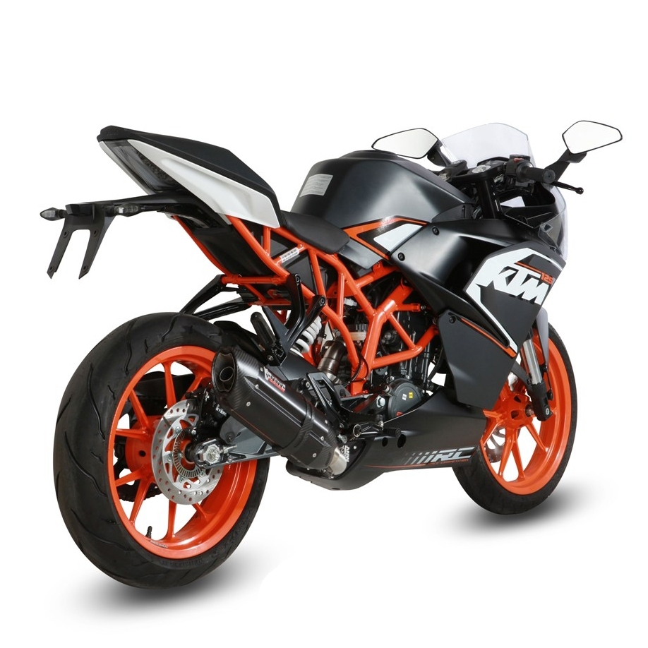 Ligne complète inox homologuée MIVV Suono acier noir KTM RC 125 14-