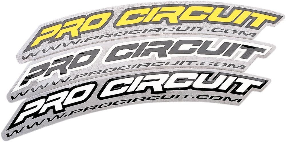 Autocollant de garde-boue avant Pro Circuit noir
