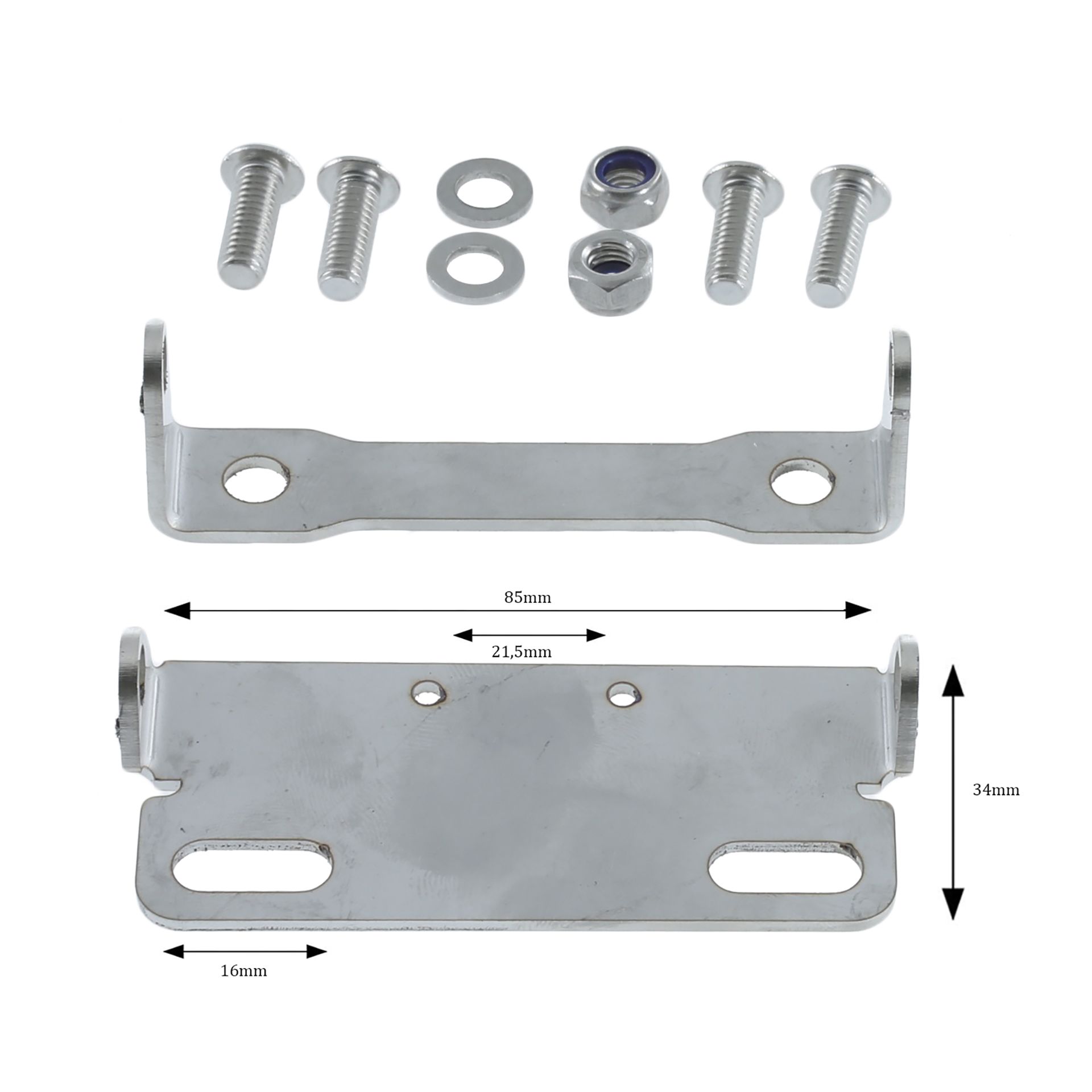 Support de Plaque Inox Voca Racing Style MBK Mach G Yamaha Jog