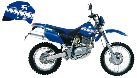 Kit déco Blackbird Dream 2 Yamaha 350 TT 87-96 bleu