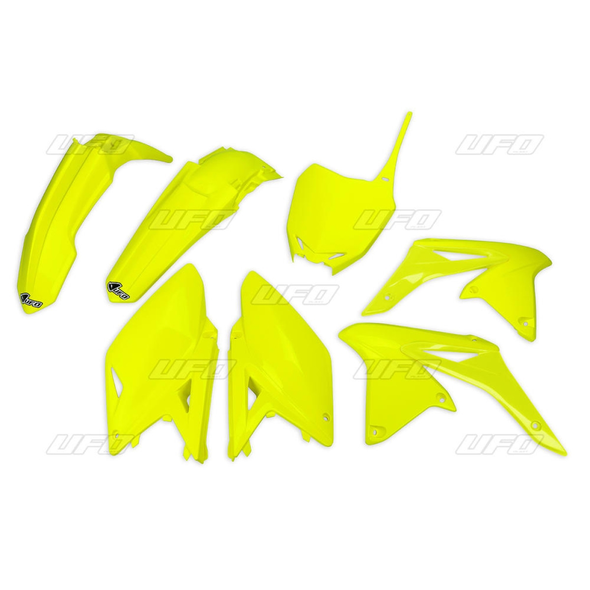 Kit plastique UFO Suzuki 250 RM-Z 14-18 jaune fluo