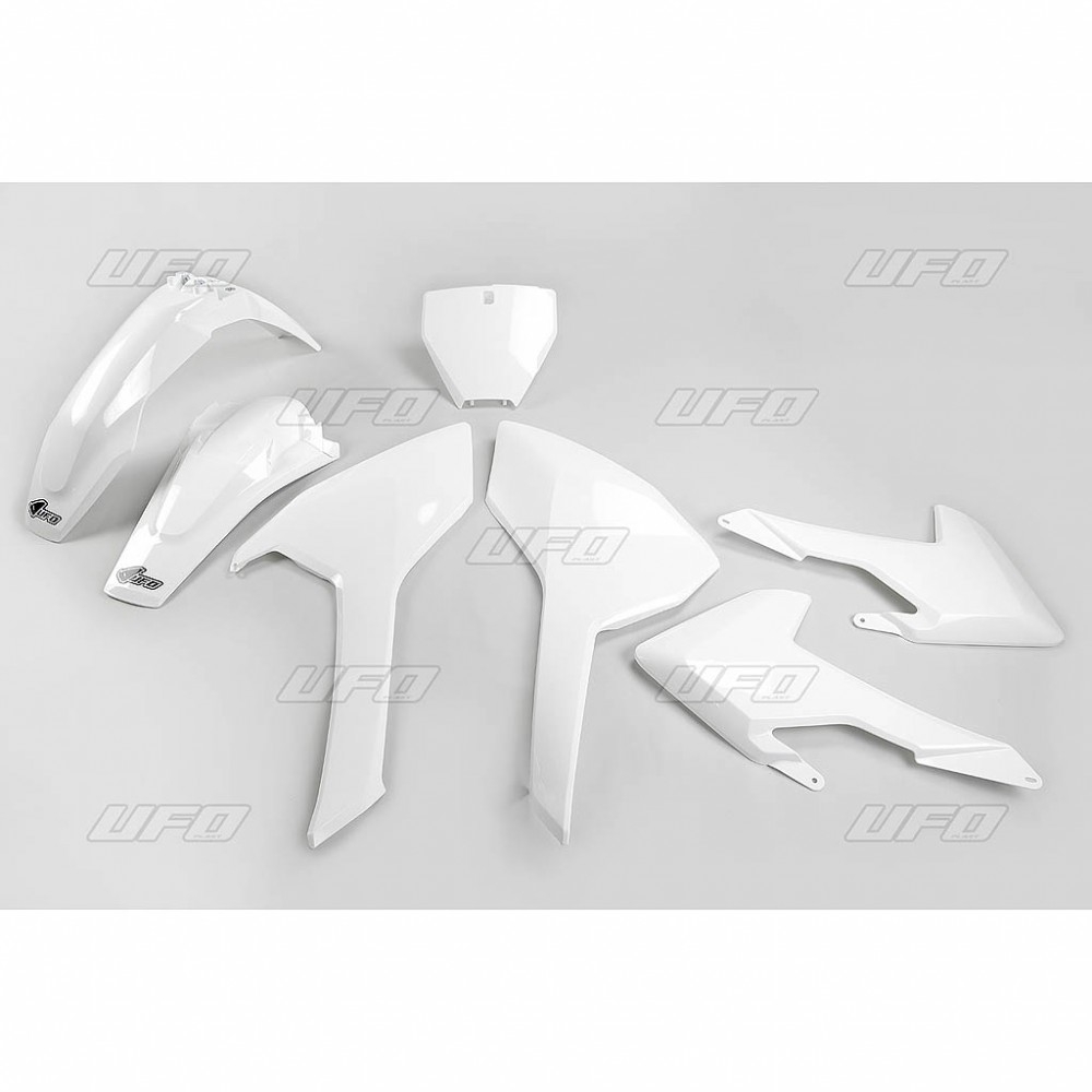 Kit plastique UFO Husqvarna 125 TC 16-18 blanc
