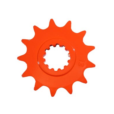 Pignon 12 dents pas 420 Derbi Senda / GPR / Gilera GSM 1999- orange