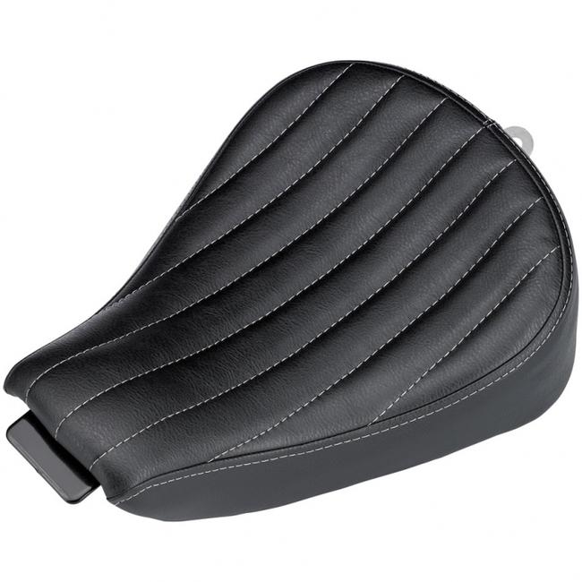 Selle Biltwell Sporty-8 Harley Davidson Sportster 10-18 noire coutures