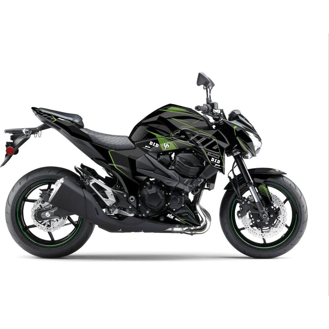 Kit déco Up Maximize noir / vert Kawasaki Z800 13-16