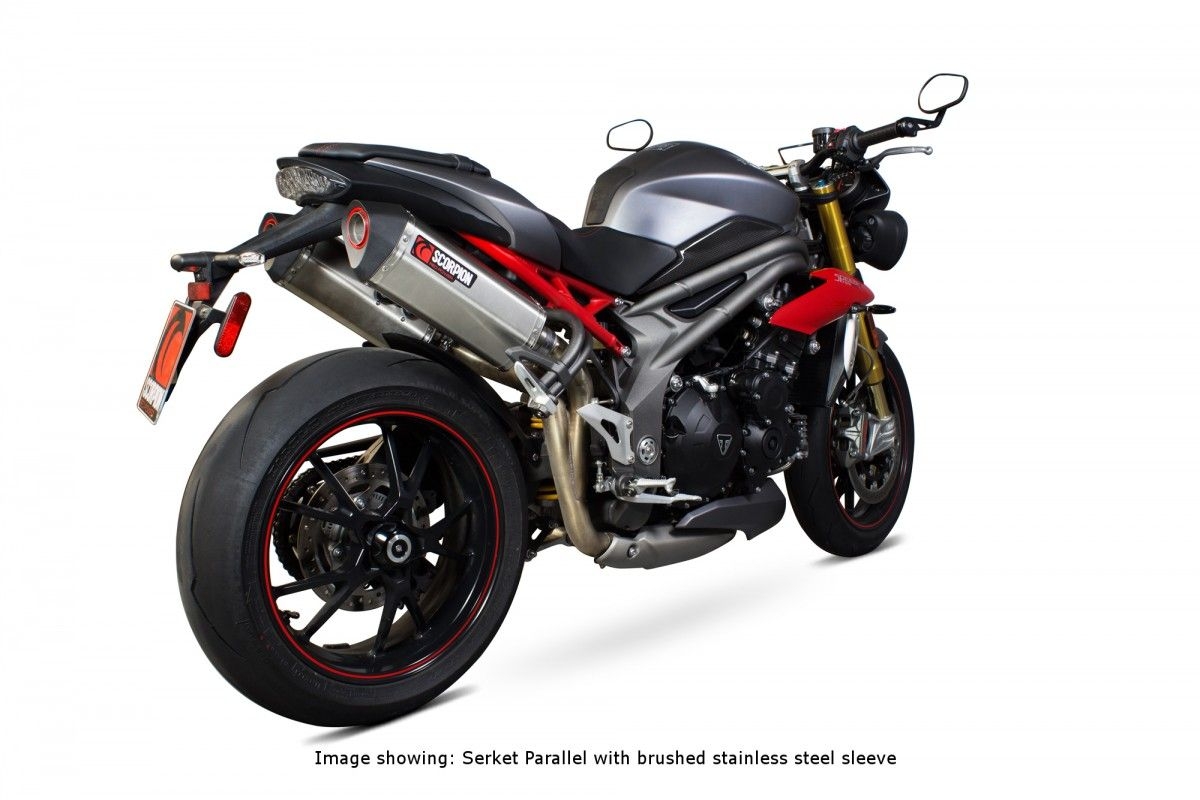 Double silencieux Scorpion Serket Titane Triumph Speed Triple 1050 16-