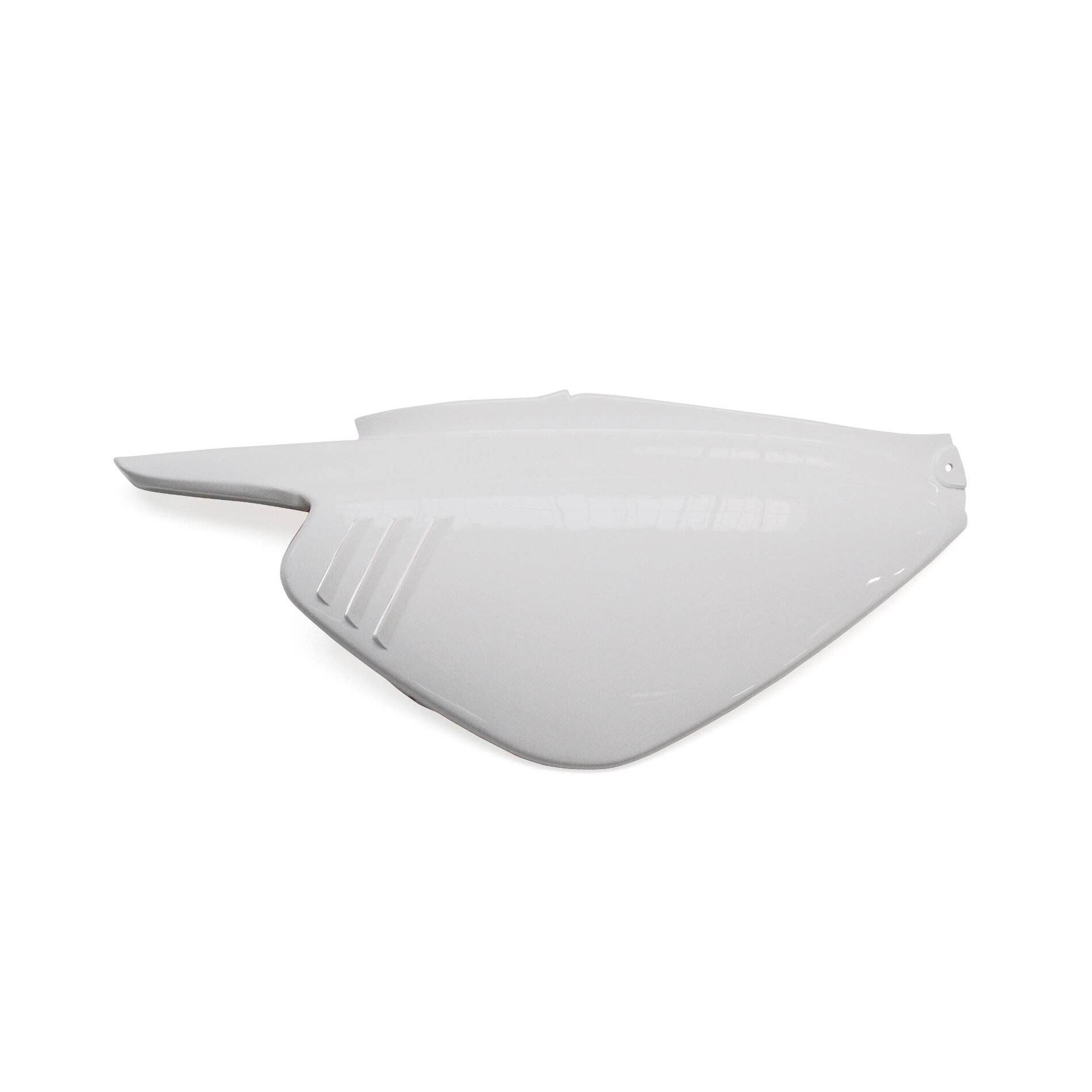 Coque arrière droit blanche brillante adaptable MBK 50 Booster ng/Yama