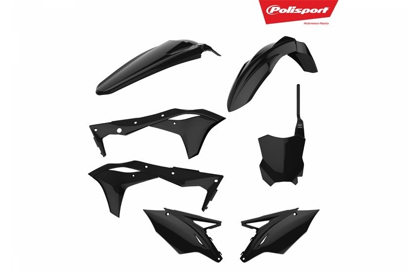 Kit plastique Polisport Kawasaki 250 KX-F 2017 noir