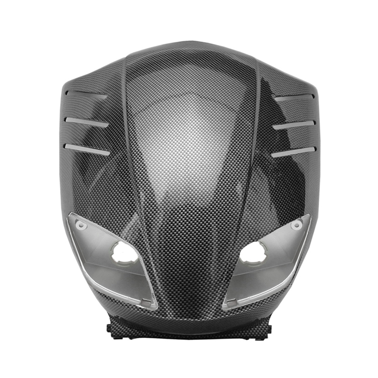 Tablier avant adaptable pour MBK Stunt / Yamaha Slider - Noir Métal