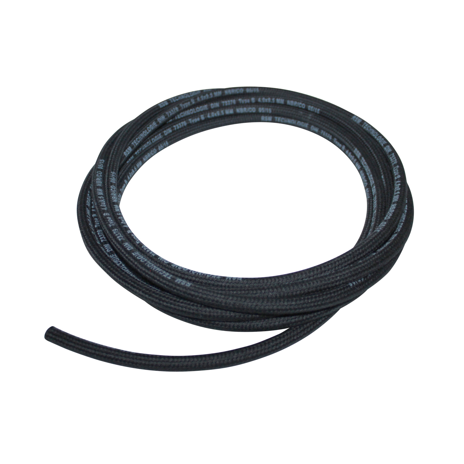 Durite MBR textile 5x10 5m noir