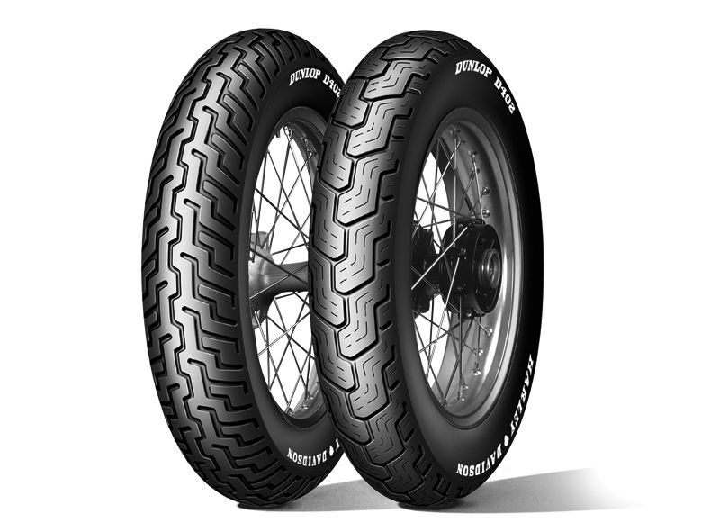 Pneu Dunlop D402f SW flanc blanc fin 130/90-16 TL 72H