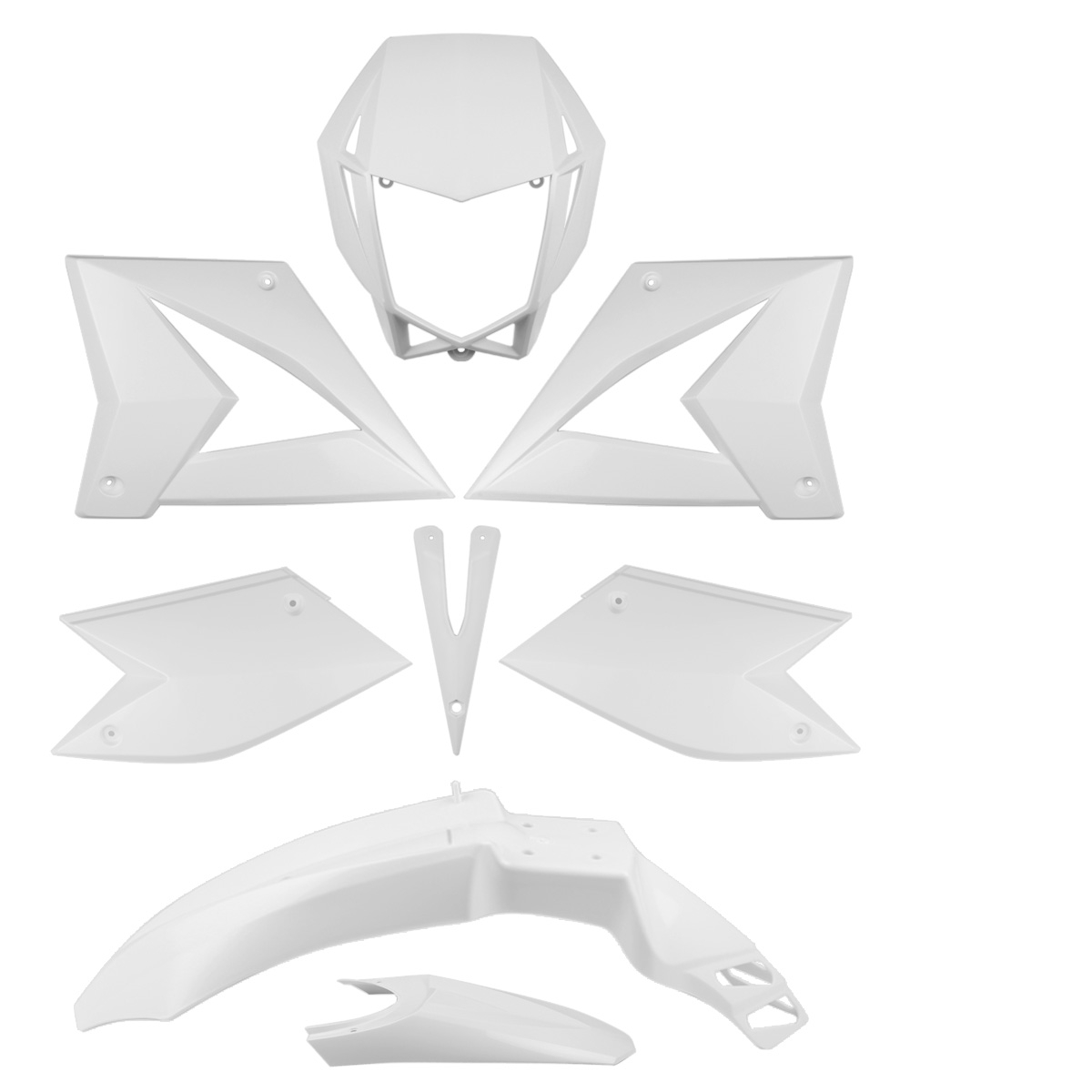 Kit carrosserie Blanc CPI SM SX 50 (8 pièces)