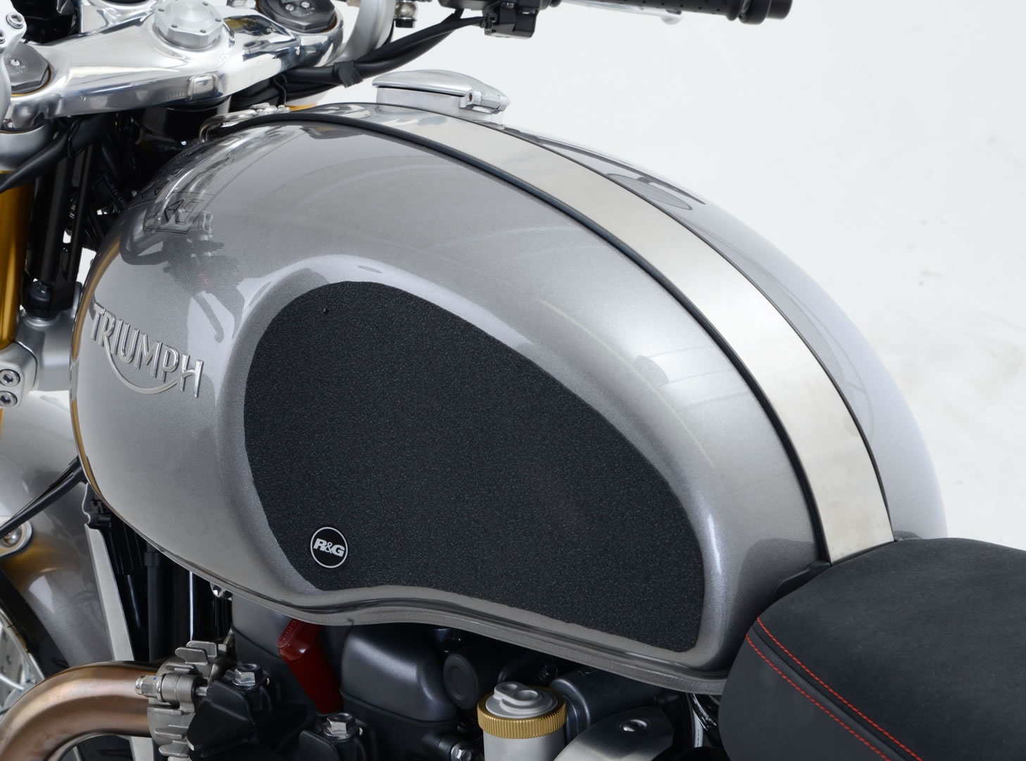 Kit grip de réservoir R&G Racing translucide Triumph Thruxton 1200 16-