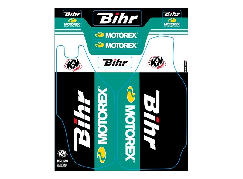 Kit de déco de fourche Kutvek Bihr/Motorex Honda CRF 250/450