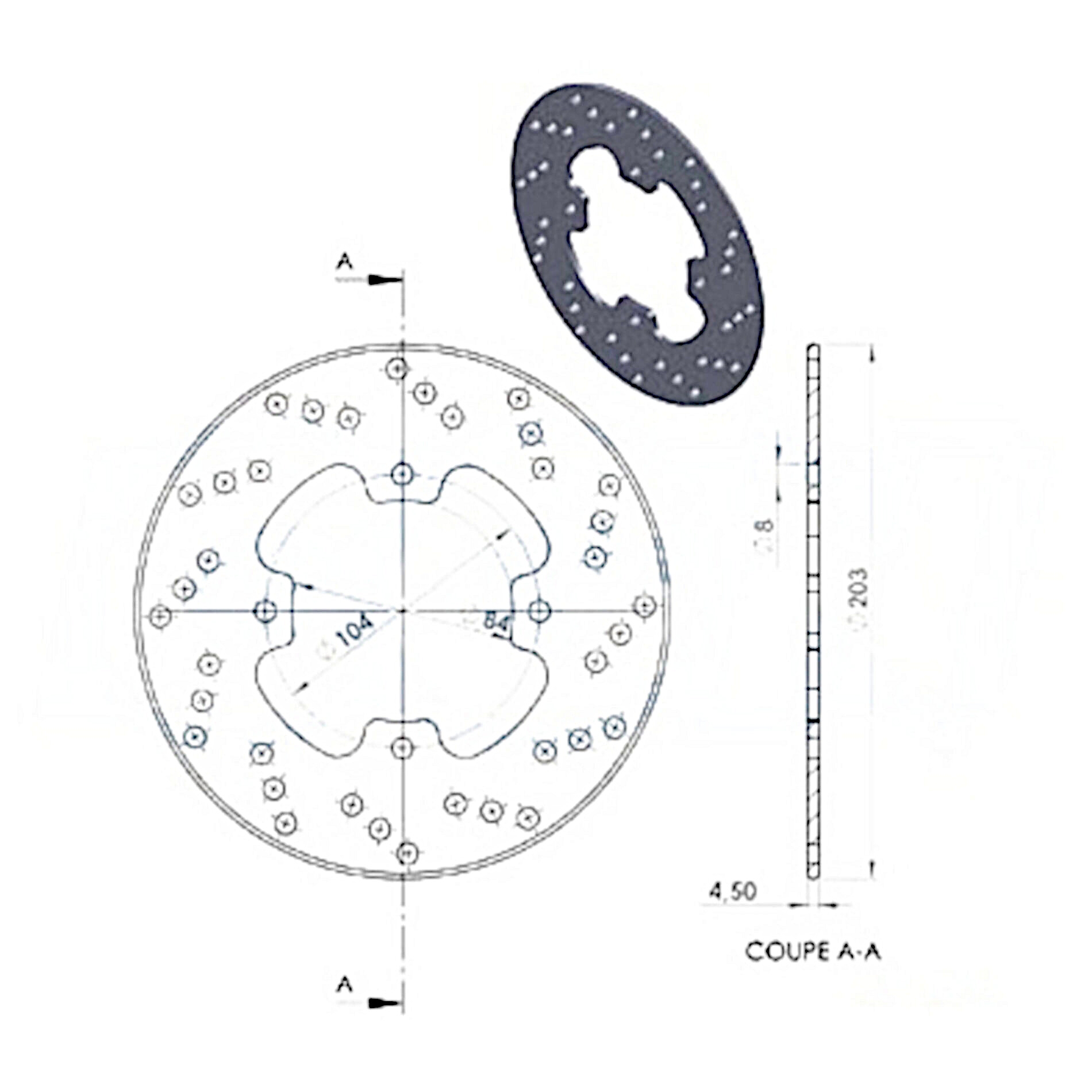 Disque de frein NG Brake Disc D.203 - 388