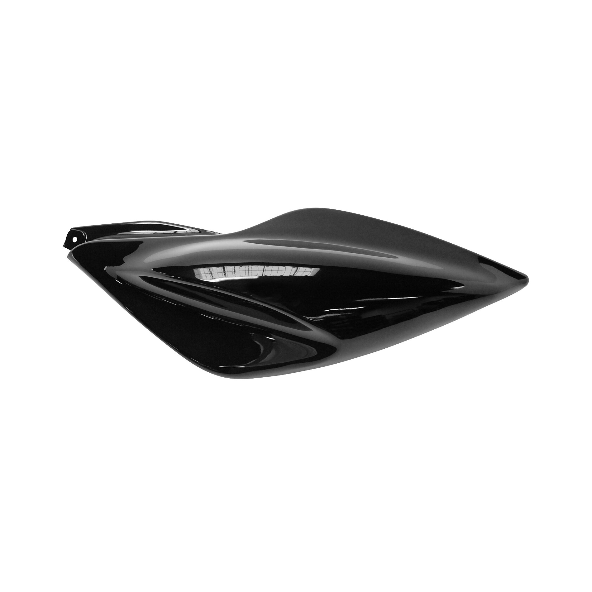 Coque arrière gauche noire brillante adaptable MBK 50 Nitro/Yamaha 50