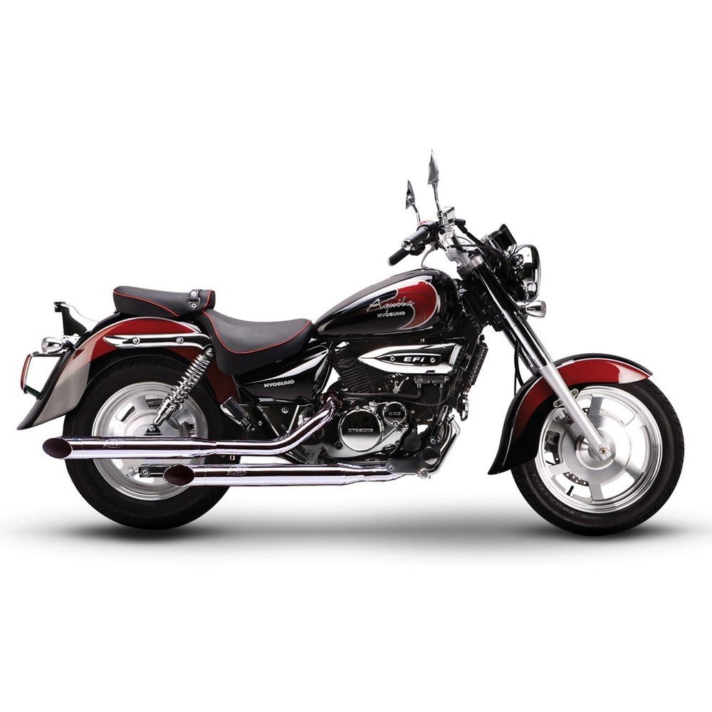 Silencieux SilverTail K02 pour Hyosung Aquila GV 125 08-15
