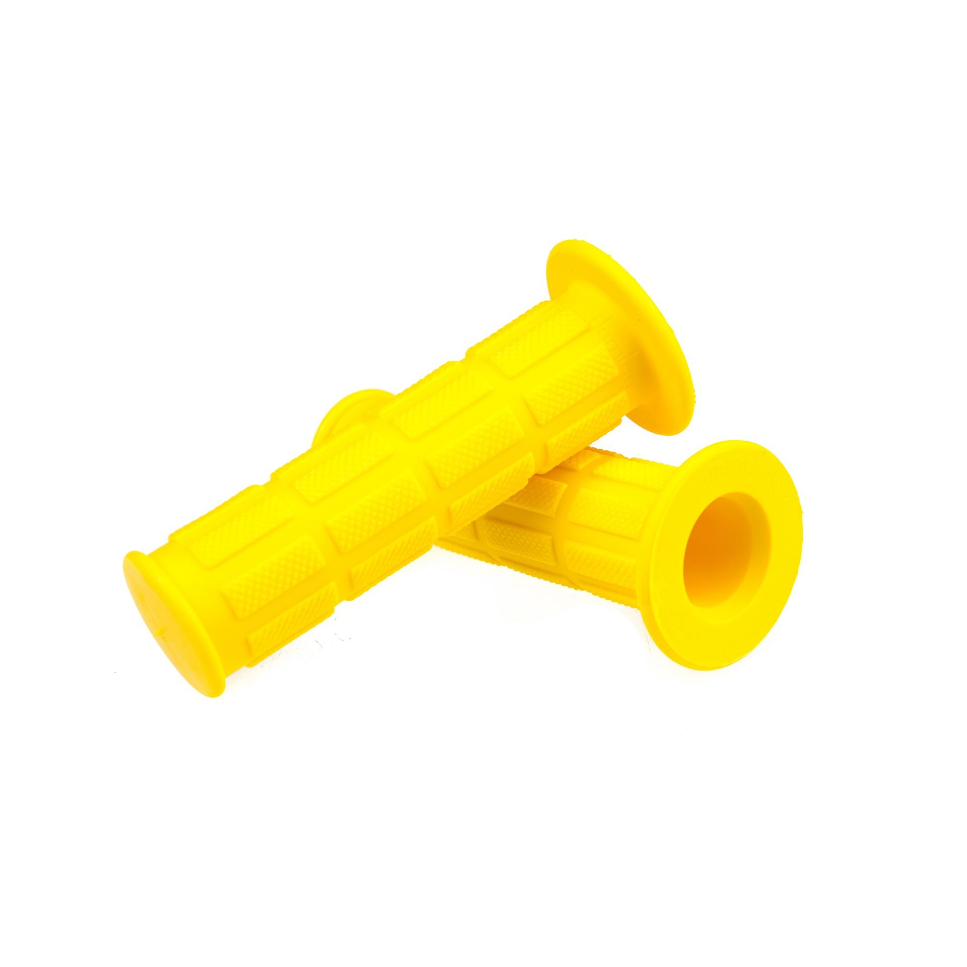 Poignées Domino type MBK 51 Magnum jaune