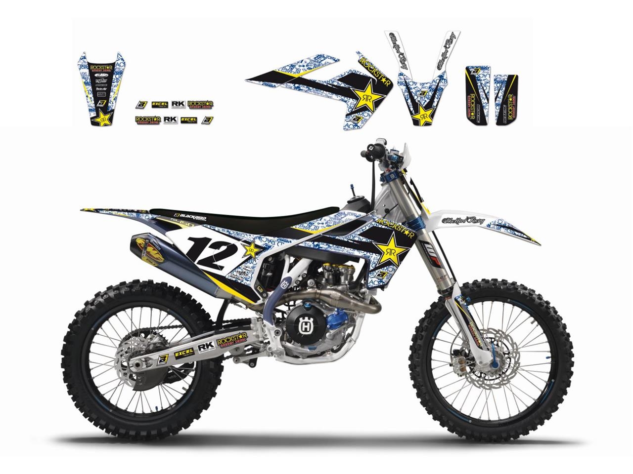 Kit déco Blackbird Rockstar Energy Husqvarna 501 FE 17-18