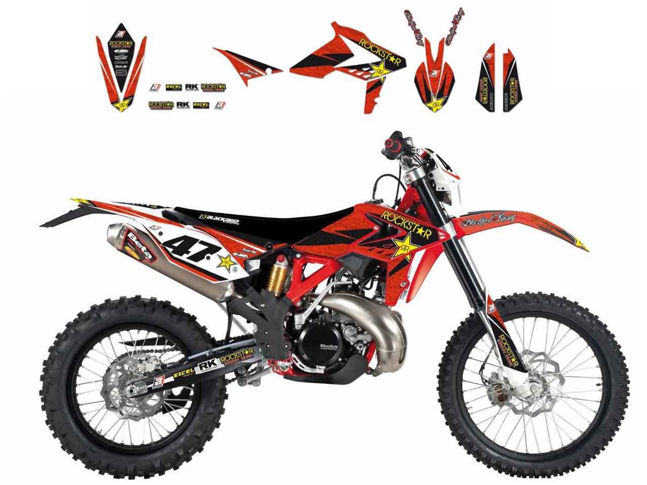 Kit déco Blackbird Rockstar Energy Beta 300RR 13-17