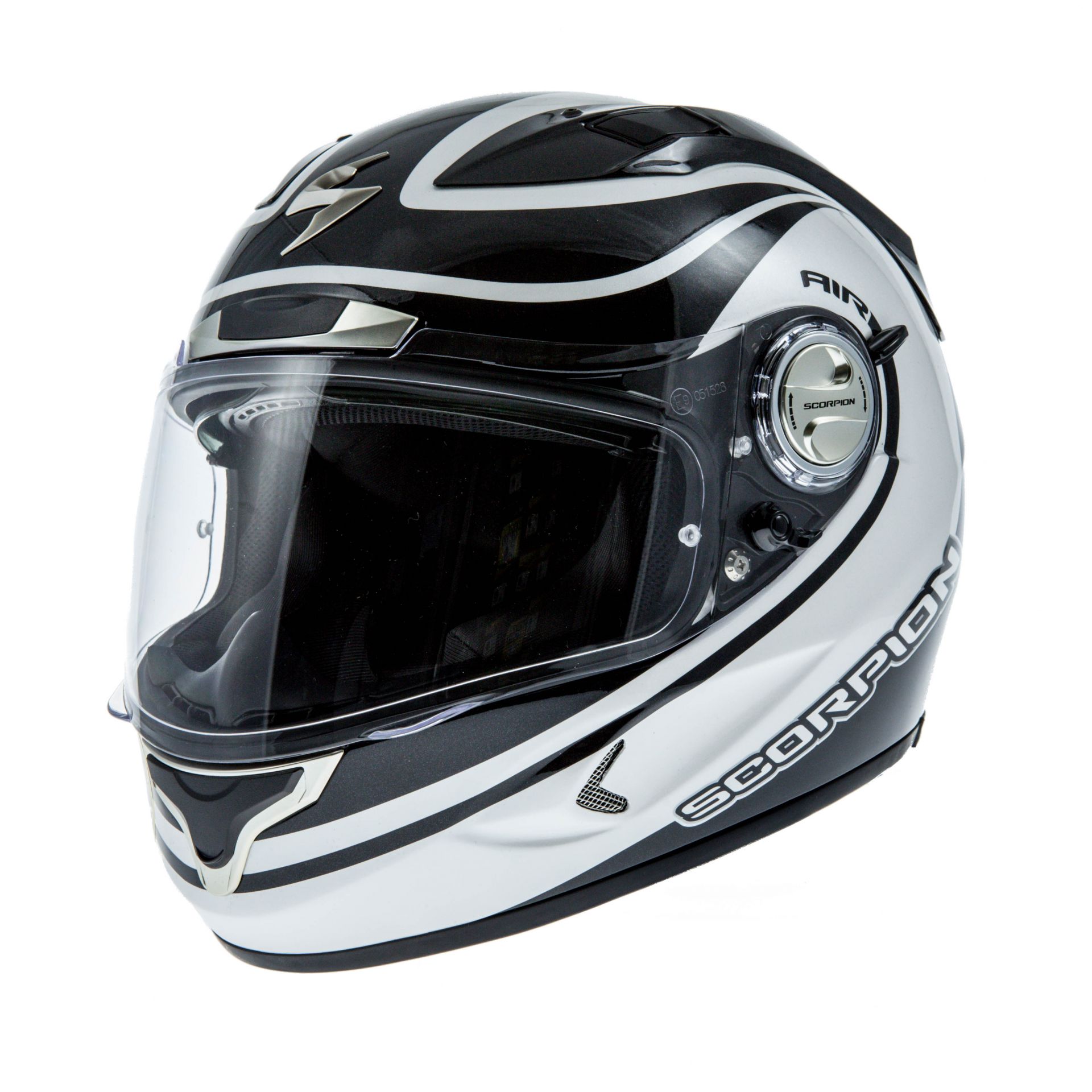 Casque intégral Scorpion EXO-1000 AIR Patriot Noir Blanc - XS