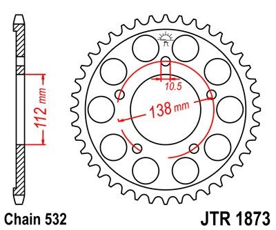 Couronne JT Sprockets Acier pas 520 48 dents - Pour Yamaha YZF-R6 99-0