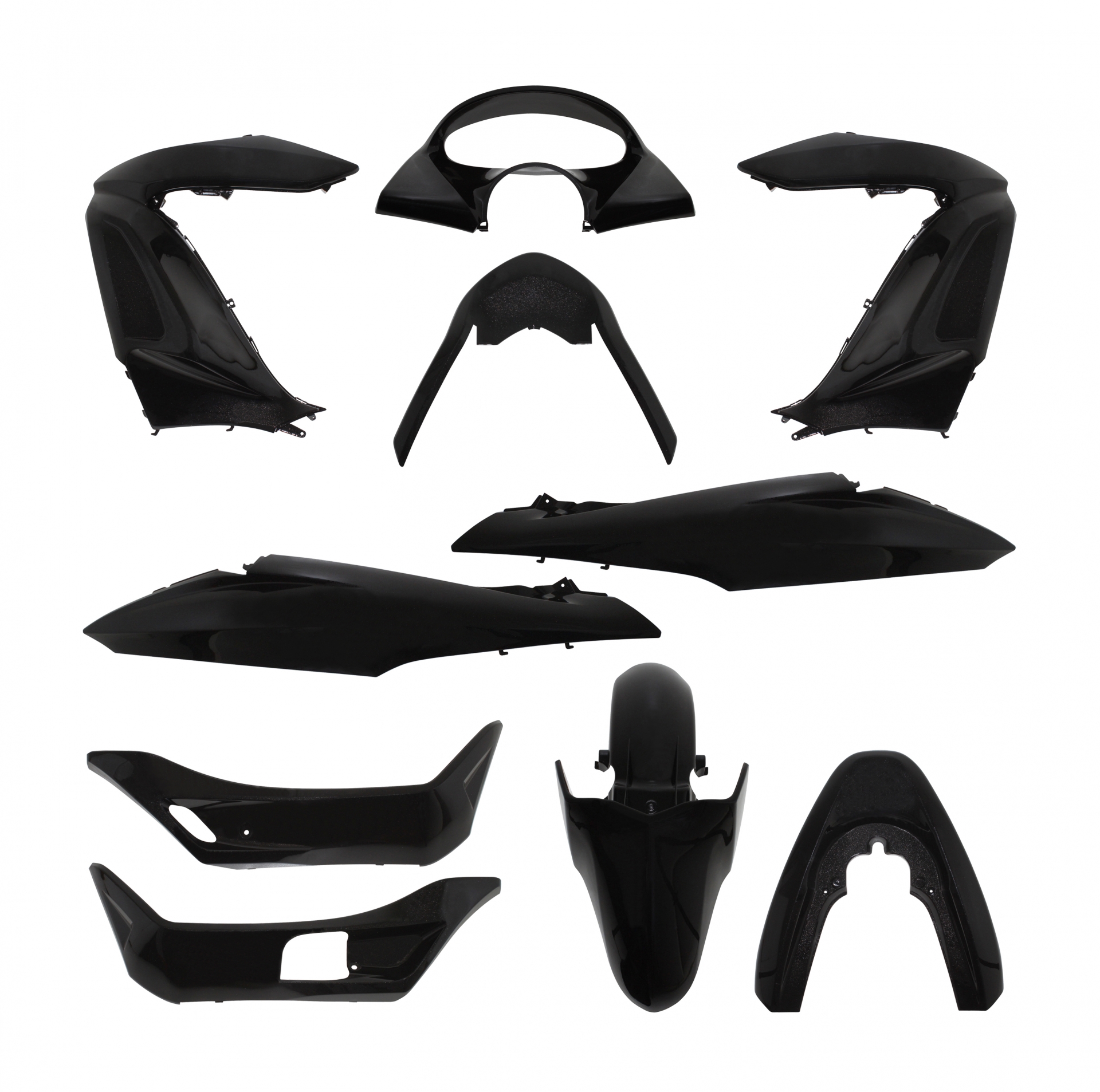 Kit carrosserie Honda PCX 125 noir (11 pièces)