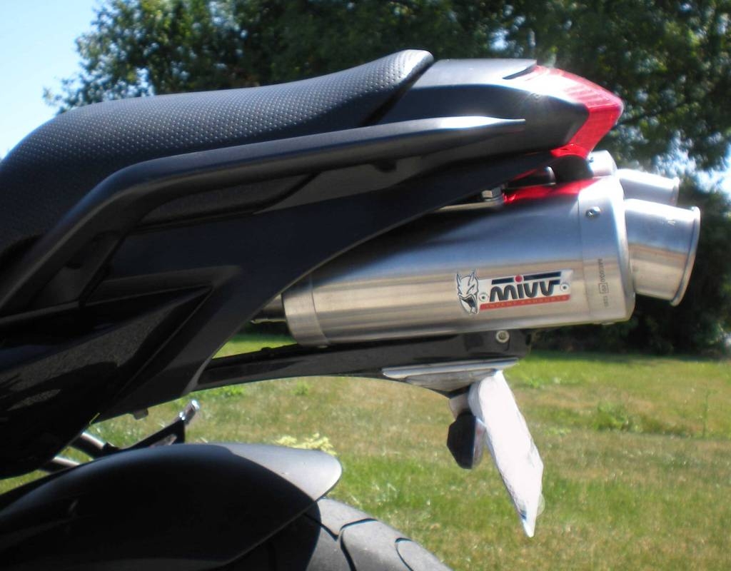 Silencieux double MIVV Oval inox Yamaha FZ6 Fazer 04-
