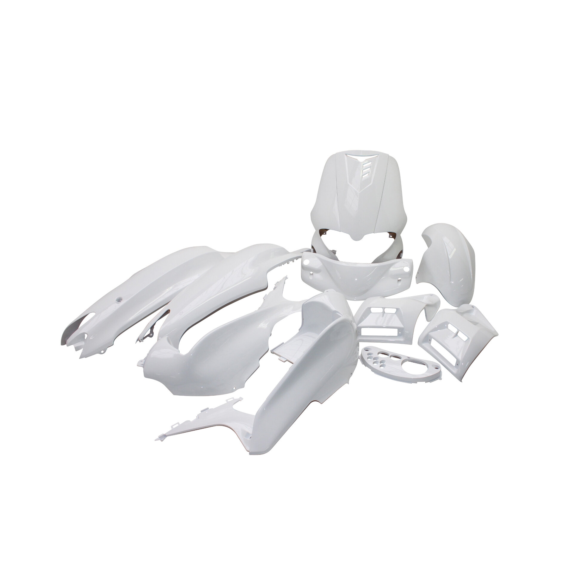 Kit carrosserie 12 pièces blanc brillant adaptable Runner