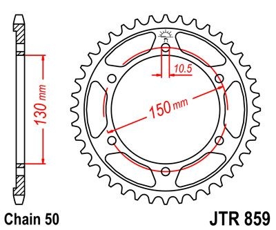 Couronne JT Sprockets Acier pas 530 47 dents - Pour Yamaha YZF 600 R T