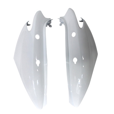 Coque arrière blanche brillante adaptable MBK 50 Ovetto 2008>/Yamaha 5